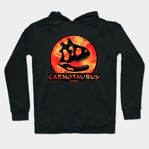 Carnotaurus fossil skull Hoodie by NicGrayTees